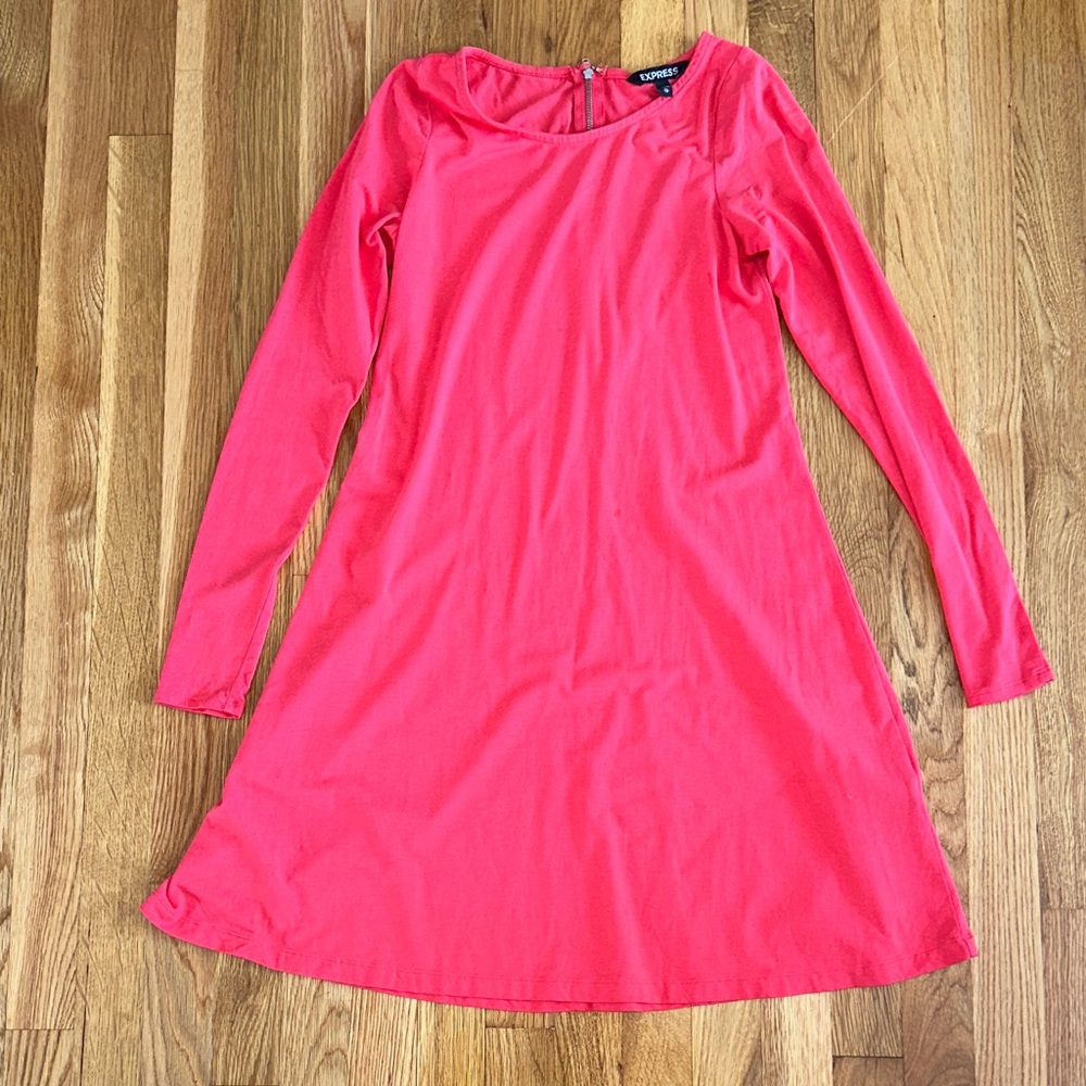 Pink / Coral Flare Mini Dress